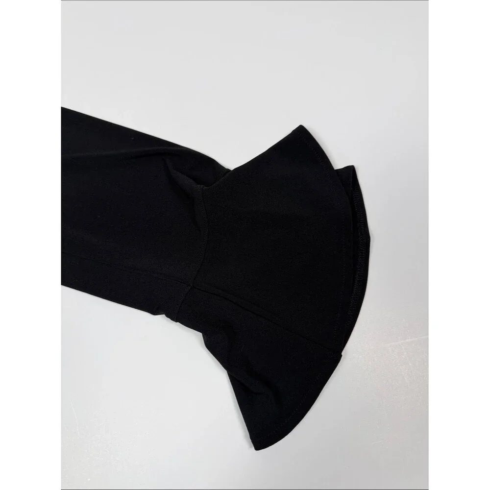 Banana Republic Black V Neck Dress Bell Sleeve Shift Dress Classic Minimalist